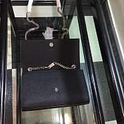 YSL Classic Saint Laurent Shoulder Bag Metal Chain Black 354119 Size 24x14.5x5.5 cm - 5