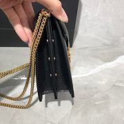 YSL Saint Laurent Cassandra Monogram Black 532750 Size 22x16.5x5.5 cm - 5