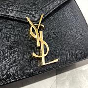 YSL Saint Laurent Cassandra Monogram Black 532750 Size 22x16.5x5.5 cm - 2