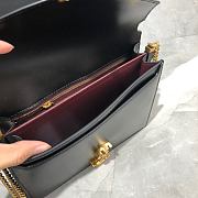 YSL Saint Laurent Cassandra Monogram Smooth Leather Black 532750 Size 22x16.5x5.5 cm - 6