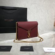 YSL Saint Laurent Cassandra Monogram Dark Red 532750 Size 22x16.5x5.5 cm - 6