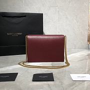 YSL Saint Laurent Cassandra Monogram Dark Red 532750 Size 22x16.5x5.5 cm - 5