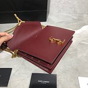 YSL Saint Laurent Cassandra Monogram Dark Red 532750 Size 22x16.5x5.5 cm - 2