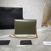 YSL Saint Laurent Cassandra Monogram Frosted  Green 532750 Size 22x16.5x5.5 cm - 5