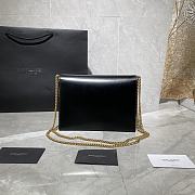 YSL Saint Laurent Cassandra Monogram Frosted Black 532750 Size 22x16.5x5.5 cm - 3