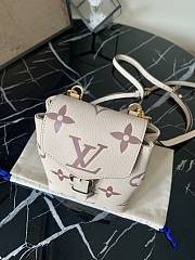 LV Mini White Backpack Beige M80738 Size 13x19x8 cm - 3