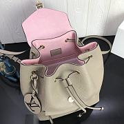 LV Montsouris Backpack Embossed Leather Turledove M45410 Size 27.5x33x14 cm  - 4