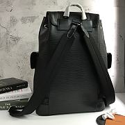 LV Supreme Water Ripple Backpack Black M41709 Size 34x13x47 cm - 3