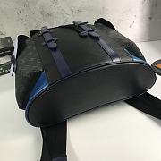 LVCHRISTOPHER Small Backpack Black/Blue M41709 Size 34x13x47 cm - 5