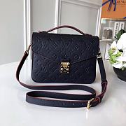 Lv Pochette Metis Black With Red Border M41487 Size 25x19x9 cm - 1