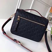 Lv Pochette Metis Black With Red Border M41487 Size 25x19x9 cm - 4