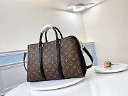 Louis Vuiton Soufflot Mm Black Border M44817 Size 35×24×15 cm - 6