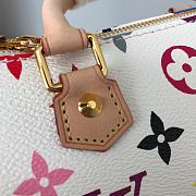 LV NANO SPEEDY Handbag White M61252 Size 16x11x9cm - 3