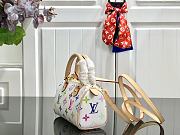 LV Tricolor Speedy Mini Pillow Bag White M92645 Size 15.5x10x7 cm - 5