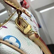 LV Tricolor Speedy Mini Pillow Bag White M92645 Size 15.5x10x7 cm - 4