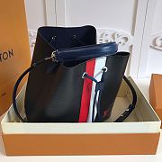 LV NeoNoe Handbags Black Stripes M52163 Size 26x26x17.5 cm - 2