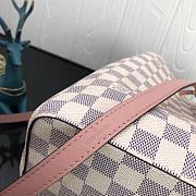 LV NEONOE Handbag White Grid Pink M44020 Size 26x26x17.5 cm - 6