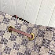 LV NEONOE Handbag White Grid Pink M44020 Size 26x26x17.5 cm - 5