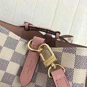 LV NEONOE Handbag White Grid Pink M44020 Size 26x26x17.5 cm - 4