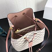 LV NEONOE Handbag White Grid Pink M44020 Size 26x26x17.5 cm - 3