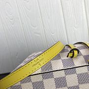 LV NEONOE Handbag White Grid Yellow M44020 Size 26x26x17.5 cm - 3