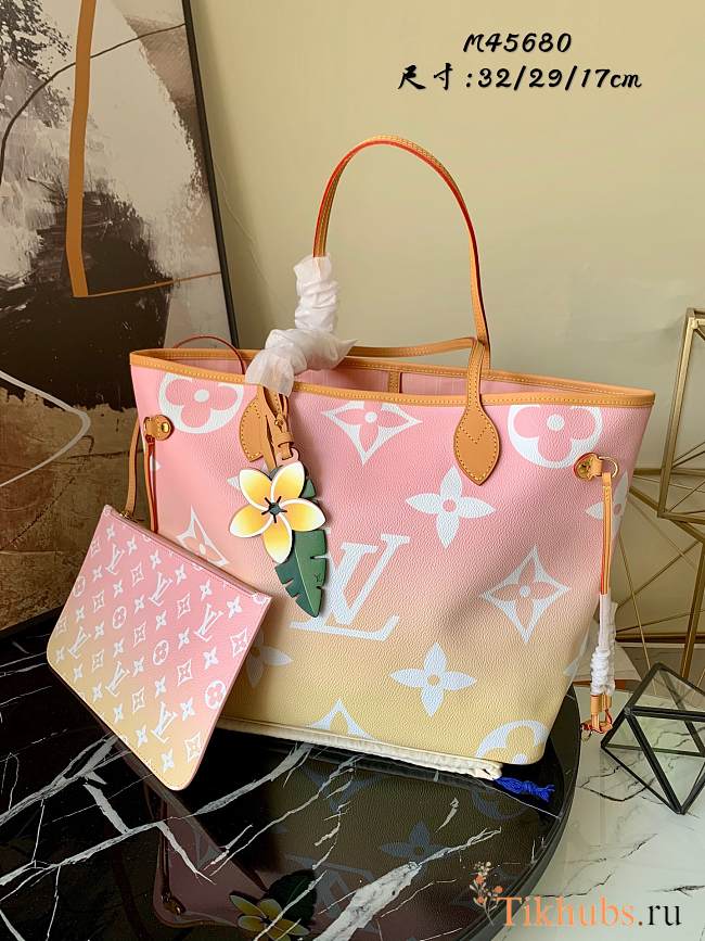 LV NEVERFULL Medium Handbag Light Pink M45680 Size 32x29x17cm - 1