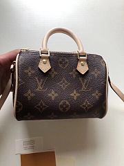 LV Nano Speedy Handbag Canvas M61252 Size 16×11×9 cm - 6