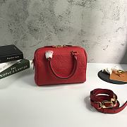 LV SPEEDY BANDOULIÈRE 20 Cherry Red M42395 Size 20x15x12.5 cm - 1