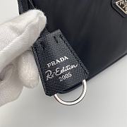 Prada Leather Shoulder Strap Hobo Bag Black 1NE204 Size 23x13x5 cm - 5