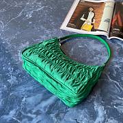 Prada Zou Ladies Nylon Shoulder Bag Green 1NE204 Size 22x17x6 cm - 4