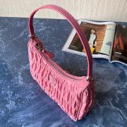 Prada Zou Ladies Nylon Shoulder Bag Pink 1NE204 Size 22x17x6 cm - 6