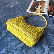 Prada Zou Ladies Nylon Shoulder Bag Yellow 1NE204 Size 22x17x6 cm - 4