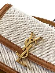 YSL Solferino Medium Satchel Natural Beige & Brick 634305 Size 23x16x6 cm - 6