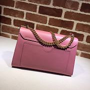 GUCCI Padlock Medium Gg Shoulder Bag Full Pink Leather 409486 Size 30 x 19 x 10 cm - 5