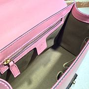 GUCCI Padlock Medium Gg Shoulder Bag Full Pink Leather 409486 Size 30 x 19 x 10 cm - 2