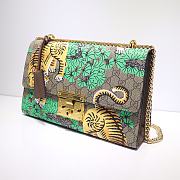 GUCCI Padlock Medium Gg Shoulder Bag Green Tiger 409486 Size 30 x 19 x 10 cm - 3