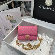 CHANEL Mini Flap Bag Pink AS2379 Size 17 x 12 x 8 cm - 1