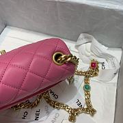 CHANEL Mini Flap Bag Pink AS2379 Size 17 x 12 x 8 cm - 5