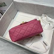 CHANEL Mini Flap Bag Pink AS2379 Size 17 x 12 x 8 cm - 4