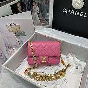 CHANEL Mini Flap Bag Pink AS2379 Size 17 x 12 x 8 cm - 3