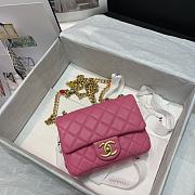 CHANEL Mini Flap Bag Pink AS2379 Size 17 x 12 x 8 cm - 2