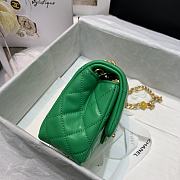 CHANEL Mini Flap Bag Green AS2379 Size 17 x 12 x 8 cm - 5