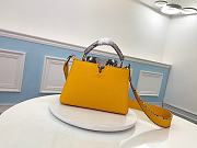 Louis Vuitton Capucines BB Bag Python Skin Yellow N95509 Size 27 x 18 x 9cm - 1