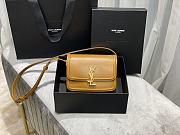 YSL Solferino Satchel In Box Leather Caramel 634306 Size 19x13x5 cm - 1