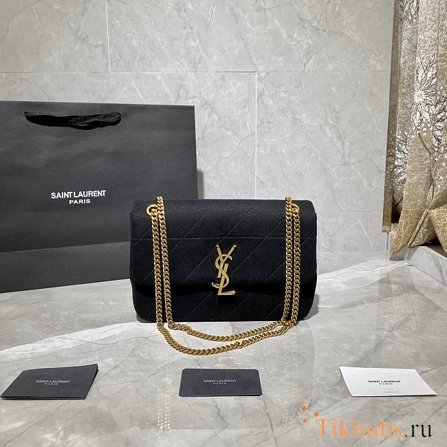 YSL Jamie Medium Bag Black 634820 Size 24×15.5×6.5 cm - 1