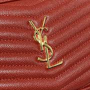 YSL Lou Camera Bag In Quilted Leather Red 585040 Size 18×10×5 cm - 2