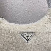 Prada Re-Edition 2000 Shearling Mini Bag White 1NE515 Size 23x14x5 cm - 4