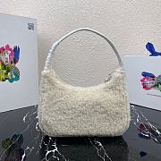 Prada Re-Edition 2000 Shearling Mini Bag White 1NE515 Size 23x14x5 cm - 6