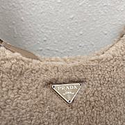 Prada Re-Edition 2000 Shearling Mini Bag Beige 1NE515 Size 23x14x5 cm - 3