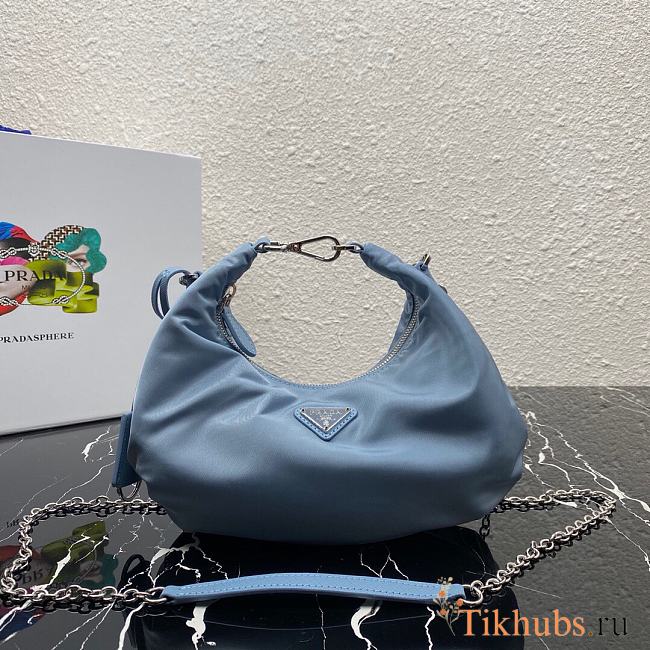 Prada Re-Edition 2006 Nylon Bag Blue 1BH172 24x16x7 cm - 1